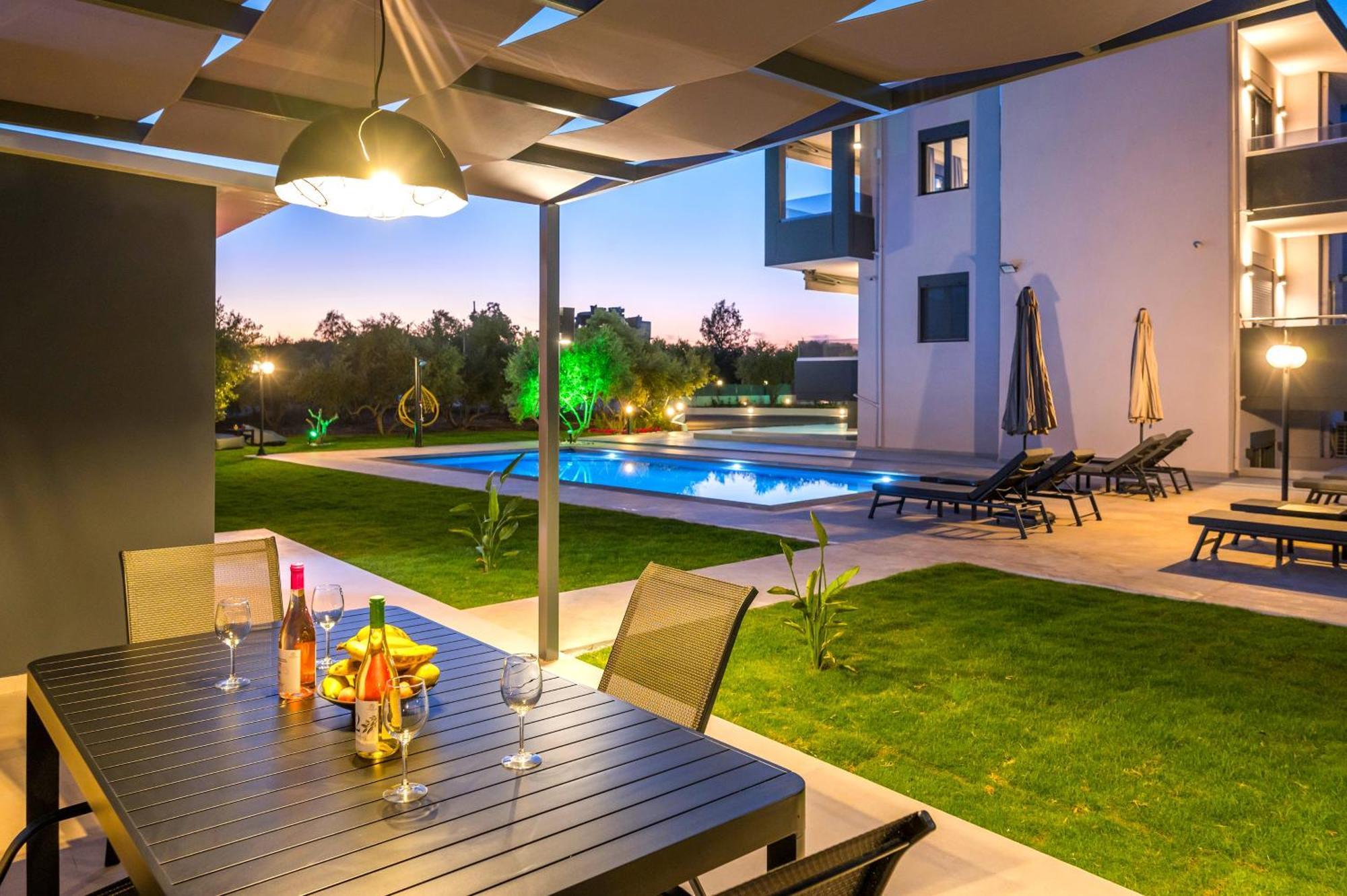Lägenhet Luxury Oasis In Chania - Private Pool, Bbq & Garden By Wehome